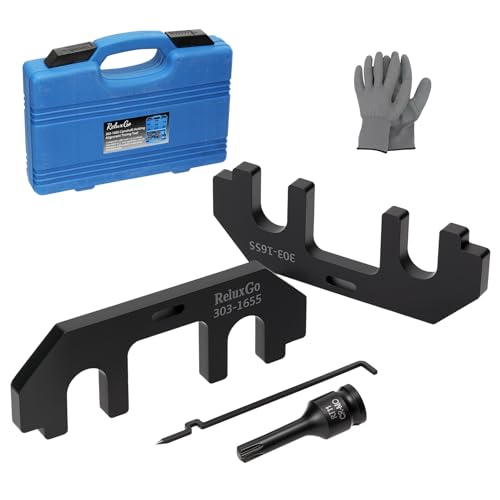 ReluxGo 303-1655 Camshaft Holding Tool Kit, Compatible with Ford 3.5L EcoBoost Upgraded GT F-150 Expedition Lincoln Navigator, with Cylinder Head Screw Removal Socket