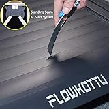 Flowkottu Retractable Hard Tonneau Cover Fits 2022-2025 Ford Maverick 4'6" Truck Bed （54.4"）