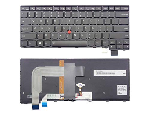 New US Black English Backlit Laptop Keyboard Replacement for Lenovo IBM Thinkpad T460S T470S P/N: 00PA452 00PA534 01YR088 SN20H42364 SN20H42446 SN20Q55949 01EN682 SN20L82047 01EN723 Light Backlight