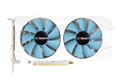 SRhonyra RX 590 GME 8GB GDDR5 Graphics Card for Gaming PC Video Card 2304SP 256-Bit PCIe 3.0 x16 6-Pin Connector Desktop Computer Gaming GPU with HDMI, DisplayPort & DVI Ports (White Edition)