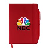 Custom Leatherette Notebook With Pen-5''x 7'' set of 50 With Full Color Imprint Your Text Name Or Company Logo Perfect For School Promotional Item And Partys