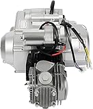 125cc Engine Motor, 4 Stroke Semi-Auto ATV Engine Motor Kit with Reverse and 3 Forward Single Cylinder Air-Cooling Motor 125cc Engine Electrical Start for Go Kart Pit Dirt Bike ATV Buggy