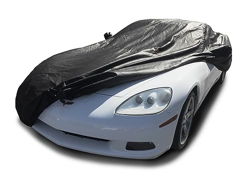 CarsCover maßgefertigte Autoabdeckung für C6 2005-2013 Corvette schwarz