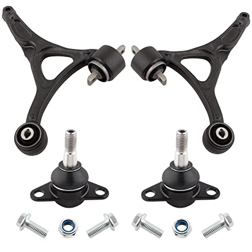 BOXI (Set of 4) Front Lower Suspension Control Arms and Ball Joints Assembly Fit for Volvo XC90 2003 2004 2005 2006 2007 2008 2009 2010 2011 2012 2013 2014 | Replaces K640447 K640446 K500153