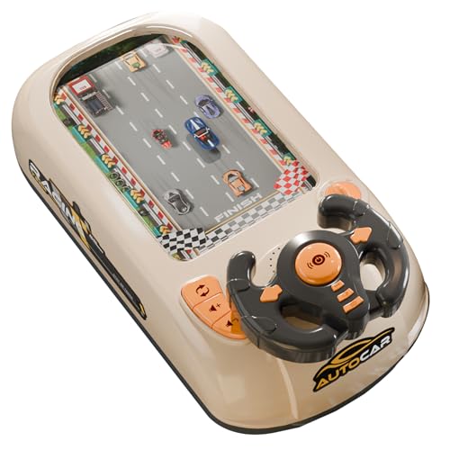 Racing Adventure Car Steering Wheel Toy,Car Racing Adventure Toy with Steering Wheel, Driving Simulator for Kids Racing Car Adventure Steering Wheel Toy,Musical Interactive Steering Wheel Toy (White)