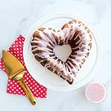 Nordic Ware Elegant Heart Bundt, 10 Cup, Toffee