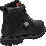 HARLEY-DAVIDSON FOOTWEAR Men's Gavern Waterproof Leather Motorcycle Casual Boot, Black, 10