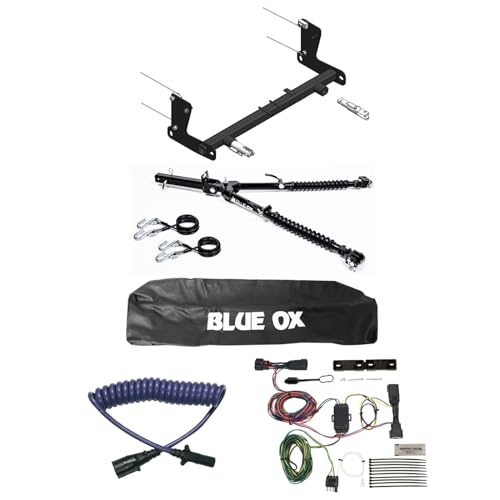 TrendsAuto Blue Ox Alpha 2 Tow Bar & Baseplate Combo with EZ Light Wiring Harness Kit fits 2018 2025 Wrangler JL Decal | BX1139 BX7380 BX88206 BX8875 BX88368