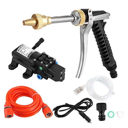 12 V Pressure Washer,12 Volt Pressure Washer Hose,High Pressure Washer,12V Portable 130PSI High Pressure Washer Hose Kit 80W Car Powerful Wash er 12v