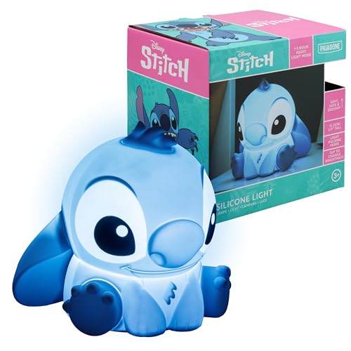 Paladone Stitch Squishy Lamp - Officially Licensed Disney Free Standing Desk Light, Gaming Room Decor and Merchandise for Boys and Girls, Nightlight Gift Accessory for Playroom and Bedroom