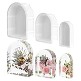 KISREL Large Resin Molds, Arch Silicone Molds for Epoxy Resin, Large Molds for Flower Preservation, Deep Pour Molds for Furniture Decoration, DIY Wedding Bouquets Preservation, Valentine's Day Gifts