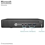 HP EliteDesk 800 G1 Tiny Computer Micro Tower PC, Intel Core i5-4590T, 8GB Ram, 256 GB SSD, WiFi, Windows 10 Pro (Renewed)