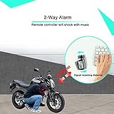 BANVIE 2 Way Motorcycle Security Alarm System with Remote Engine Start Anti-Hijacking