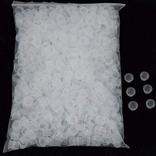 Ink Caps for Tattooing,DOWEI 1000pcs Disposable Medium 13mm Tattoo Ink Caps for Ink Cups Supplies (1000M)