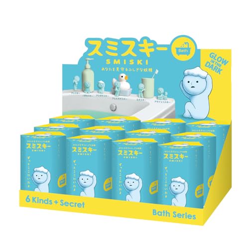 [Set] Dreams Smiski Bath Series 12 Pack Blind Box - Glow in The Dark Mini Figure