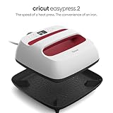 Cricut EasyPress 2 Heat Press Machine (9 in x 9 in), Ideal for T-Shirts, Tote Bags, Pillows, Aprons & More, Precise Temperature Control, Features Insulated Safety Base & Auto-Off, Raspberry