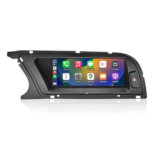 Road Top 8.9 Inch Car Radio Wireless CarPlay Touchscreen for Audi A4 2009-2015 Year with 2GMMI, Car Radio Stereo Multimedia Screen, Support Wireless Android Auto, Navigation, Mirrorlink