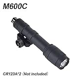 PEQ-15/DABL-A2/NAGL/OLG Red/Green Powerful Laser Dot IR Indicator Sight with M300A/M600C Flashlight & Dual Control Remote Pressure Button Switch，604 Lumen White LED Tactics Scout Lights Torch