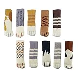 40 Pieces (10 Sets) Cat Chair Furniture Socks Cat Paw Chair Leg Socks Cat Furniture Socks Knitted Socks Non Slip Chair Table Leg Socks Hardwood Floor Protectors for Interesting Multi Color