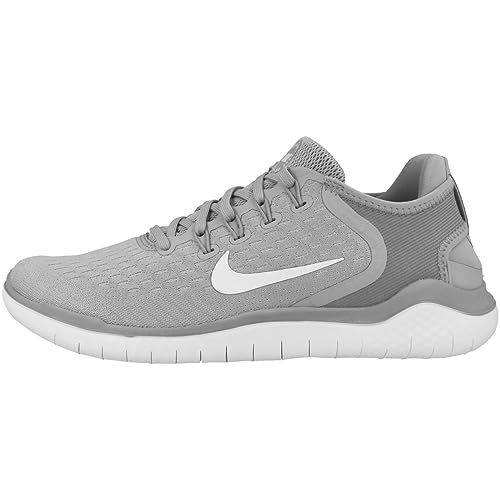 NIKE Men's Low-Top Sneakers, Wolf Grey/White/Volt, 10.5