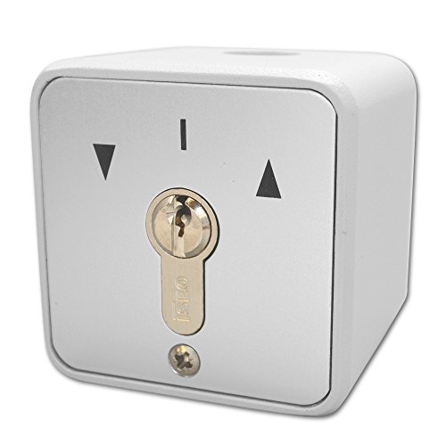 Asec Roller Shutter Keyswitch with Cylinder