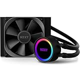 NZXT Kraken 120 - RL-KR120-B1 - AIO RGB CPU Liquid Cooler - Quiet and Effective - Silent Operation - Ring RGB LEDs - Aer P 120mm Radiator Fans (Included),Black