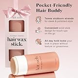 Kitsch Hair Wax Stick for Women & Men - Hair Slick Back Stick, Anti-Frizz and Fly Away Hair Tamer, No Residue Hair Finishing Stick for Flyaways, All Day Hold Styling Product for Smoothing Hair Strands