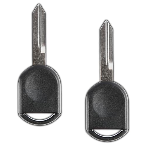 KeylessOption Car Key Replacement for 2000-2017 Ford Lincoln Mazda Mercury Ignition Transponder, H84 H92 40 80 Bit - 2 Pack