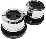 Garage-Pro Front, Driver and Passenger Side Locking Hub Set of 2 Compatible with 1989-1997 Geo Tracker, Fits 1986-1994 Suzuki Samurai & 1989-1998 Sidekick 26 Splines, 6-Bolt, All Metal Construction