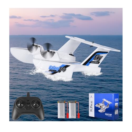 OMNANGO Hobby RC Airplanes - Sea Land & Air RC Plane KF603， 2.4GHZ Waterproof Rc Aircraft & 6-Axis Gyro Stabilization Systemfor with Beginners Adults Kids RC Float Plane for Enthusiasts