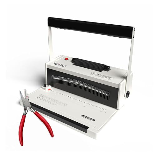 TruBind Coil Binding Machine with Electric Coil Inserter and Adjustable Side Margin | 20 Sheet Punch Capacity | Bind up to 440 Sheets | 46 Fully Disengageable Dies | 4:1 Pitch | 2-Year Warranty