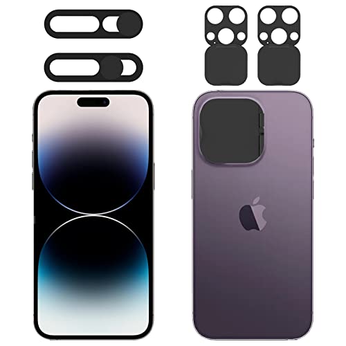 EYSOFT Privacy Cover Compatible for iPhone 14 Pro/14 Pro Max with Front Camera Cover,Protect Privacy and Security But Not Affect Facial Recognition（2Pack）