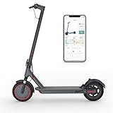 Alloweek A1 Electric Scooter, 10" Anti Flat Solid Tire, 500W Motor, Max 21 Miles Range, 21 Mph Top Speed, Dual Braking Sport Scooter, 2 Wheels, Height Handlebars