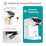 Attack Baby Formula Dispenser, WiFi Formula Maker, Accurate Dispensing with Inbuilt Sensors to Prevent Malnutrition, Instant Heating & Automatic Mixing, Quick Customized Warm Bottle W/ Free Mobile App