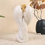 Hodao 8.9inch Resin Praying Angel Sculpture Figurine for Gifts Home Decoration Praying commemorating Angel Statue, exquisitely Carved and Hand-Painted Characters (Praying)