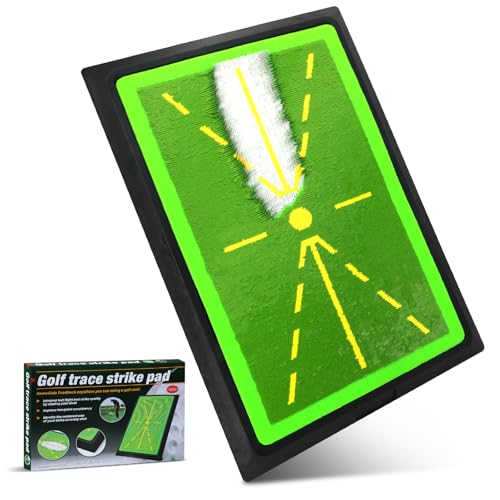 Xamanabu Golf Hitting Mat for Swing Path Feedback, Golf Practice Mat Indoor Outdoor Training with Rubber Backing Golf Accessories, Gifts for Men/Dad/Husband