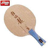 DHS Hurricane Long 5 | Professional Table Tennis Racket Blade | 5 Wood + 2 Aryl Carbon Ply | PENACE, Flared or Straight Handle | Ma Long Ping Pong Racket Blade (Flared Handle/FL)