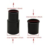 EZ SPARES 35mm to32mm & 32mm to35mm Vacuum Hose, Adapter Kit Compatible with Normal round interface Vacuum Cleaner Plastic Adaptor(2Pcs)