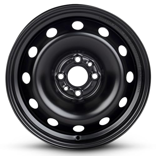 For 2012-2019 Fiat 500 15 Inch Painted Black Rim - OE Direct Replacement - Road Ready Car Wheel