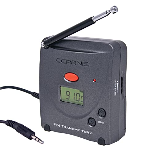 C. Crane Digital FM Transmitter 3 Send Near Broadcast Quality Stereo Audio from Your Mobile Phone or Any Audio Device to A Nearby FM Radio. Broadcast at Churches, Gyms, Correctional Facility & More