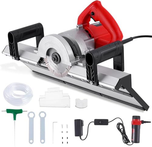YUCHENGTECH Electric Tile Bevel Cutter 45 Degree Tile Chamfering Tool Tile Chamfering Machine Tile Cutter Tool with Auto Spraying System for Large Format Tile Ceramic Porcelain