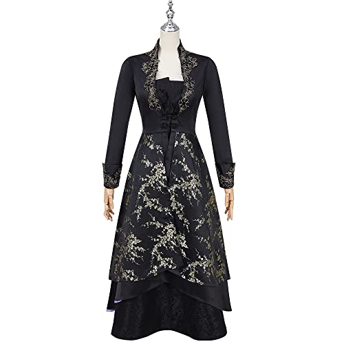 Weixu Witch Cosplay Costume Yennefer Dress for Women Yennefer of Vengerberg Deluxe Uniform Halloween Outfit L