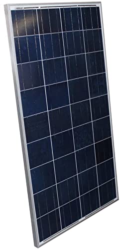 AIMS Power PV190MONO Monocrystalline Solar Panel, 190W, Pre-Drilled Aluminum Frame, Temperate Glass, Strong Surface for Harsh Environment