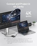 Anker USB-C Hub, Fast 10Gbps USB 3.2 Display Hub, USB-C to 4-Port Hub with 100W Max PD-in for MacBook Pro, iPad, iPhone 15, Surface Pro, Dell and More