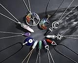 XIANNVXI Mothers Day Gifts 11Pcs Crystal Necklaces for Women Crystals Evil Eye Necklace Set Boho Jewelry for Women Chakra Hippie Pendant Beach Jewelry Gifts for Women Mom