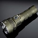 MATEMINCO TK04 Tactical Flashlight, 7800 Lumens 639 Meters 4pcs Luminus SST40 High Lumen Powerful Long Throw LED Flashlight for Camping, Hunting (Green, SST40 5000K)