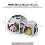 Tenrai Portable Cat Playpen, Trapezoidal Design for Better Standing, Foldable Pet Tent for Indoor and Outdoor Use of Kitten and Puppy, Dog Play Enclosure, Cat Houses & Condos