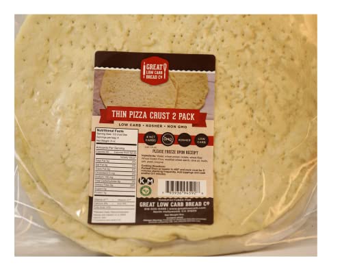 Great Low Carb Thin Pizza Crust 2 Pack 8 oz . 1 Bag