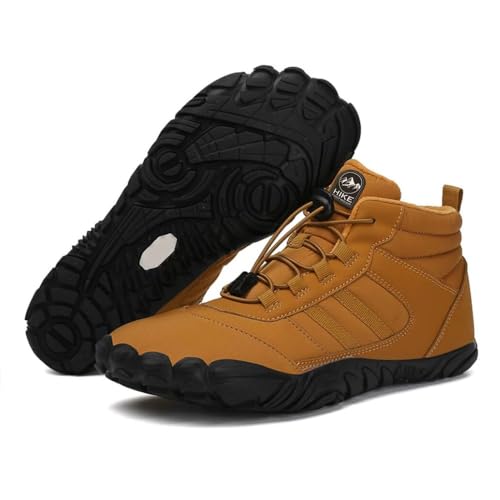 Hike Footwear kasdava Pro Winter Cold Comfort Barefoot Boots Non-Slip Water Resistant Shoes Zero Drop Sole, wide Toe Box, Hiking Running Boot Unisex