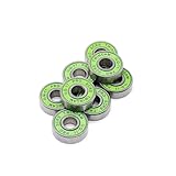 608-2RS ILQ-9 Green Skateboard Bearing for Roller Skates 608-2rs 8x22x7mm Inline Skate Bearing 8Pcs